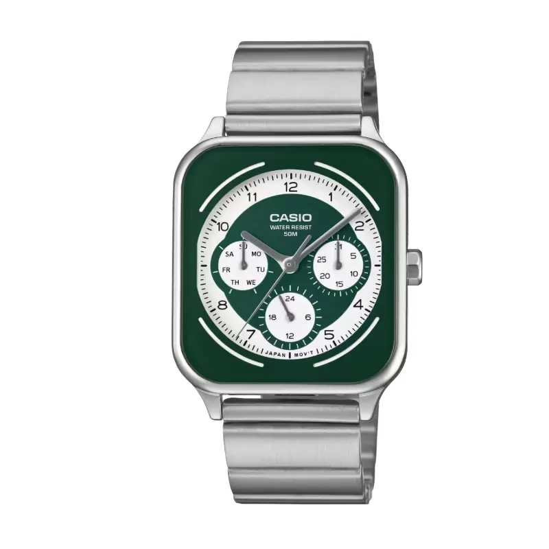 Casio Enticer Chronograph Green Dial Men's Watch- MTP-M307D-3BV